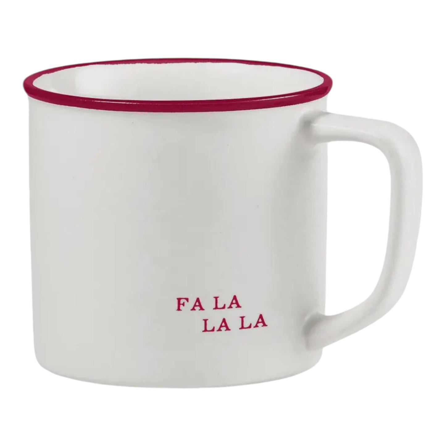 “Fa La La” Red Border Mug