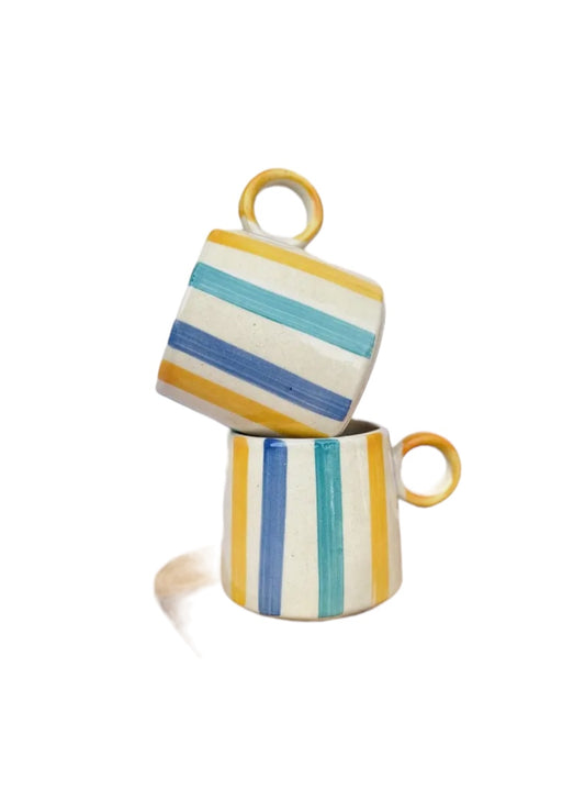 Ceramic - Striped Coffee Mug