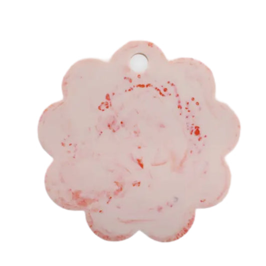 Scallop Resin Cheese Charcuterie Board - Pink